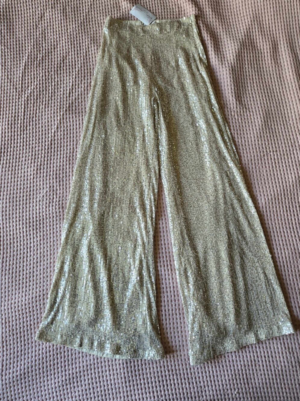 NWT: Sparkling Gold Sequin Pants